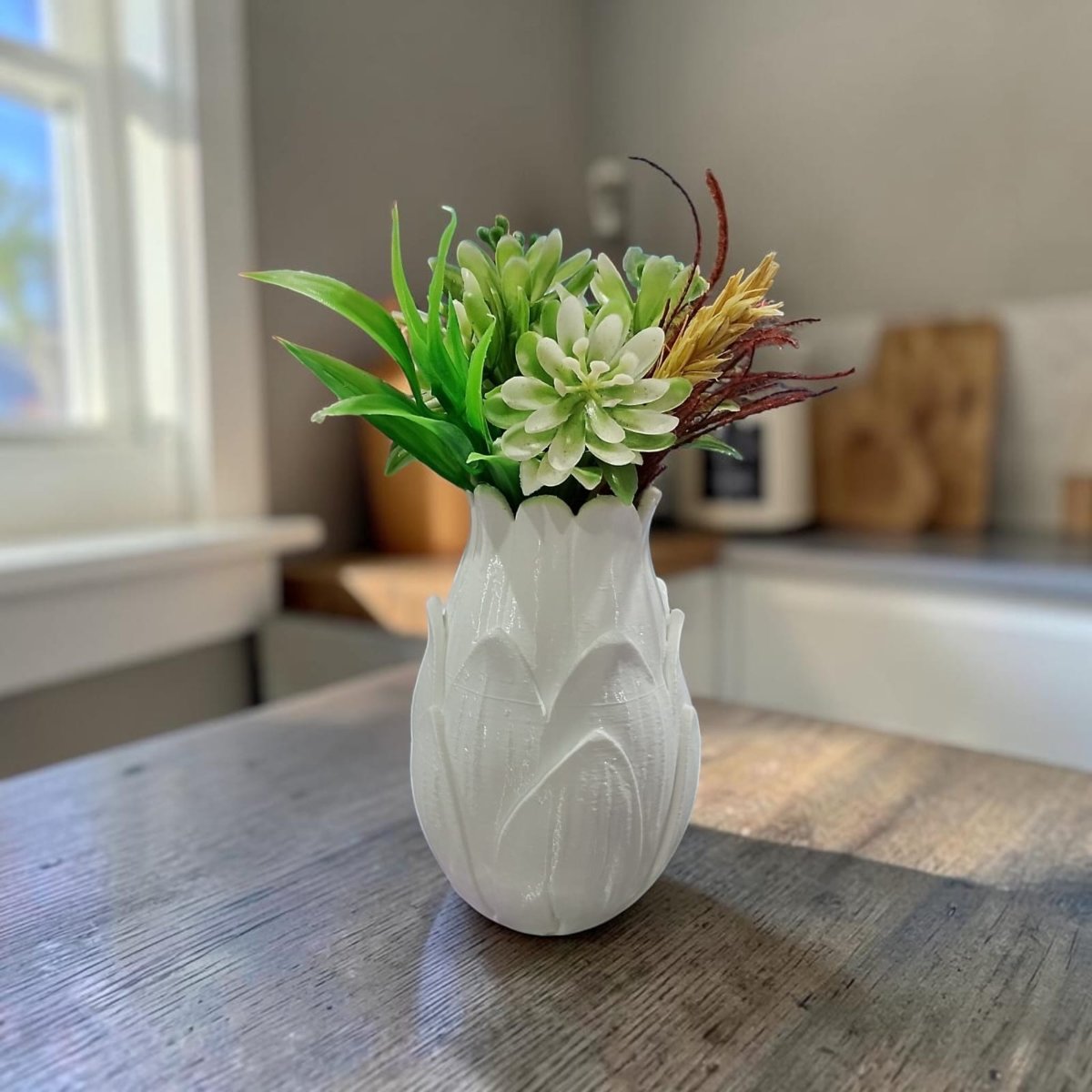 Vaso Lótus  (As flores não acompanham)