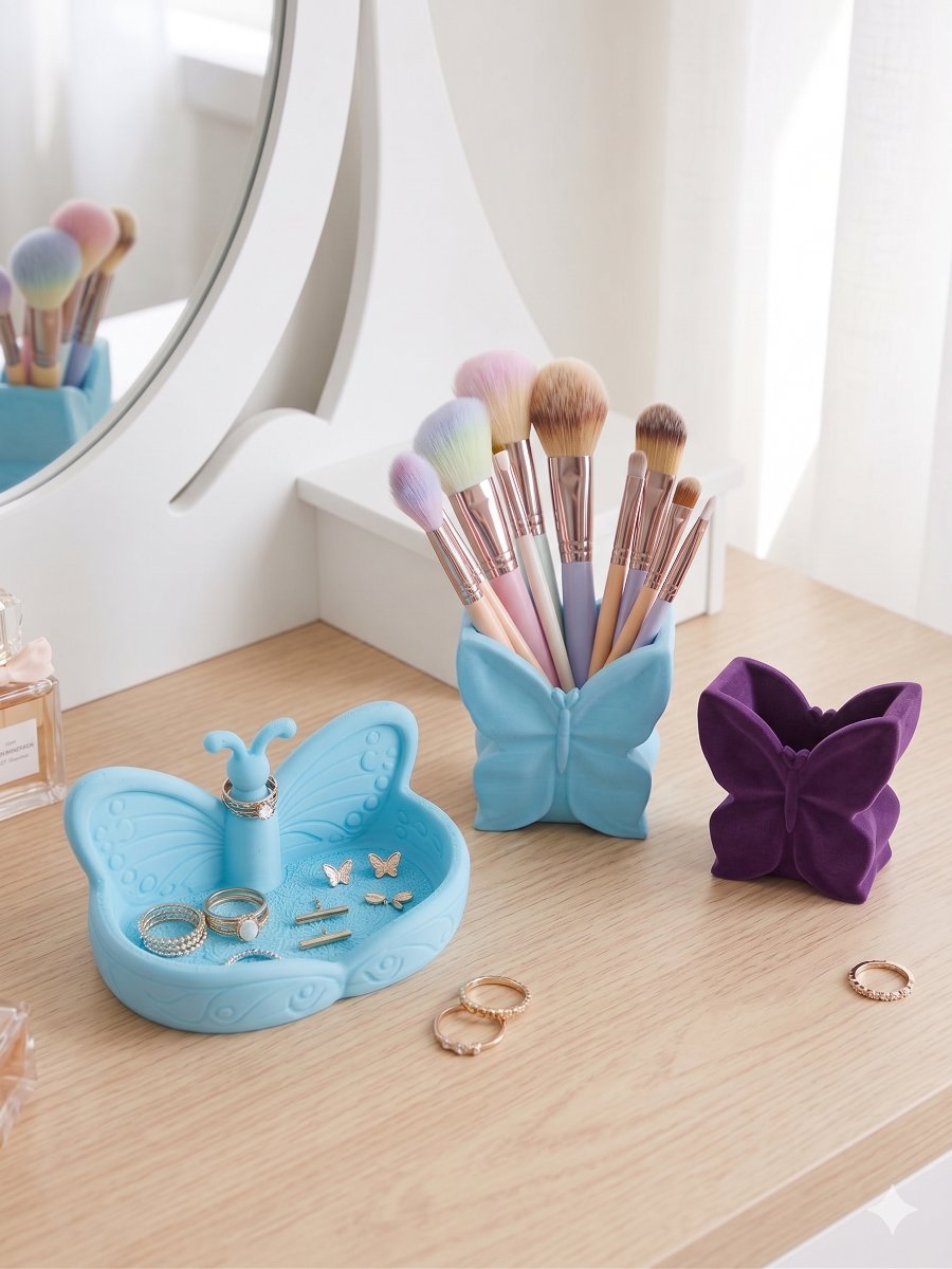 Kit porta jóias + porta pincéis