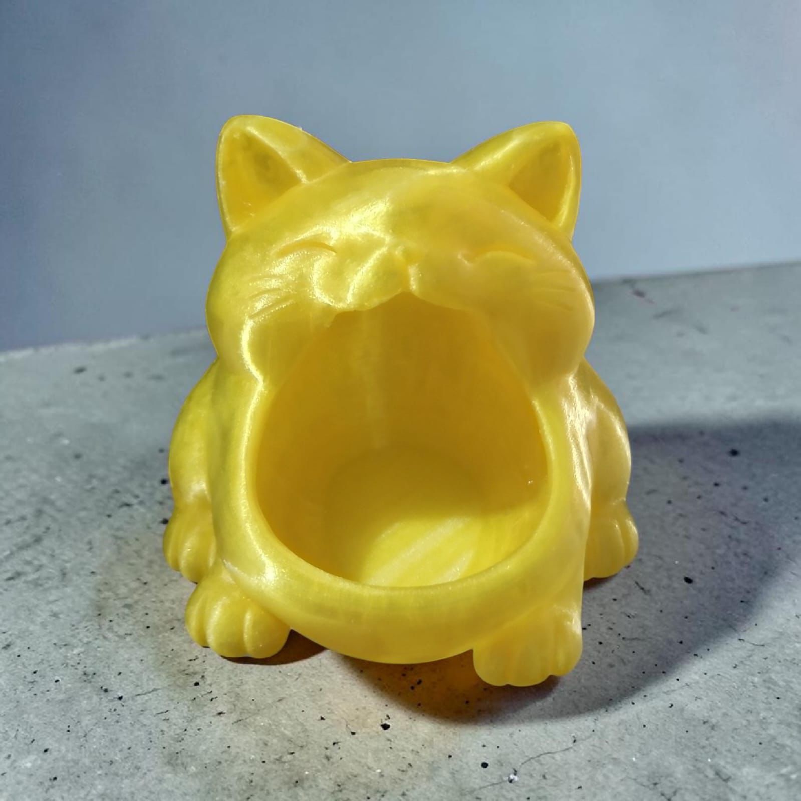 Gato Tigela Bocejo – gatinho de armazenamento fofo